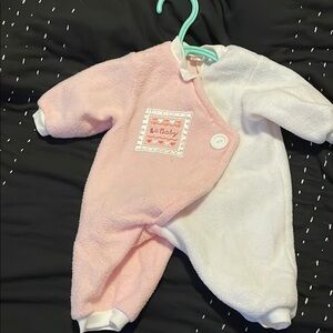 Pink and White Kids One Piece